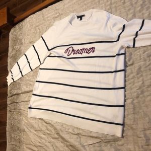 Striped Lane Bryant “Dreamer” sweater